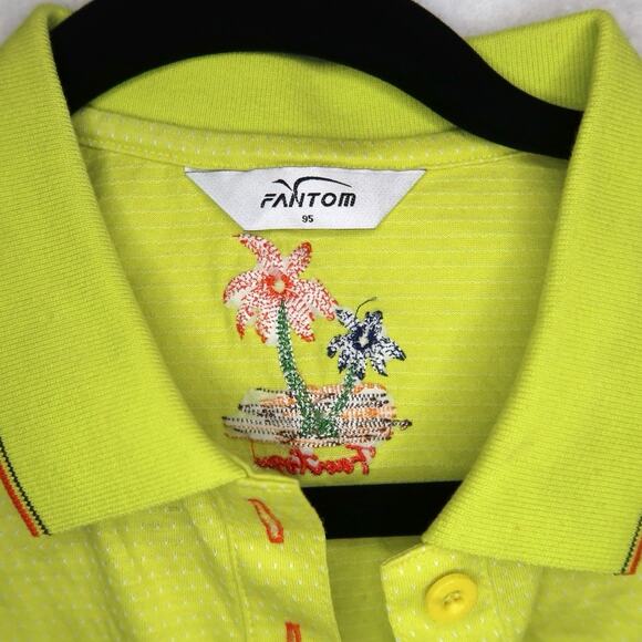 Fantom Women’s Golf palm tree, embroidered Polo size Medium - Picture 2 of 4